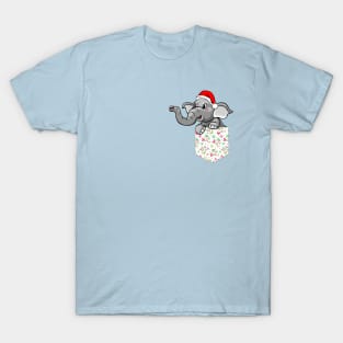 Christmas Santa Elephant T-Shirt